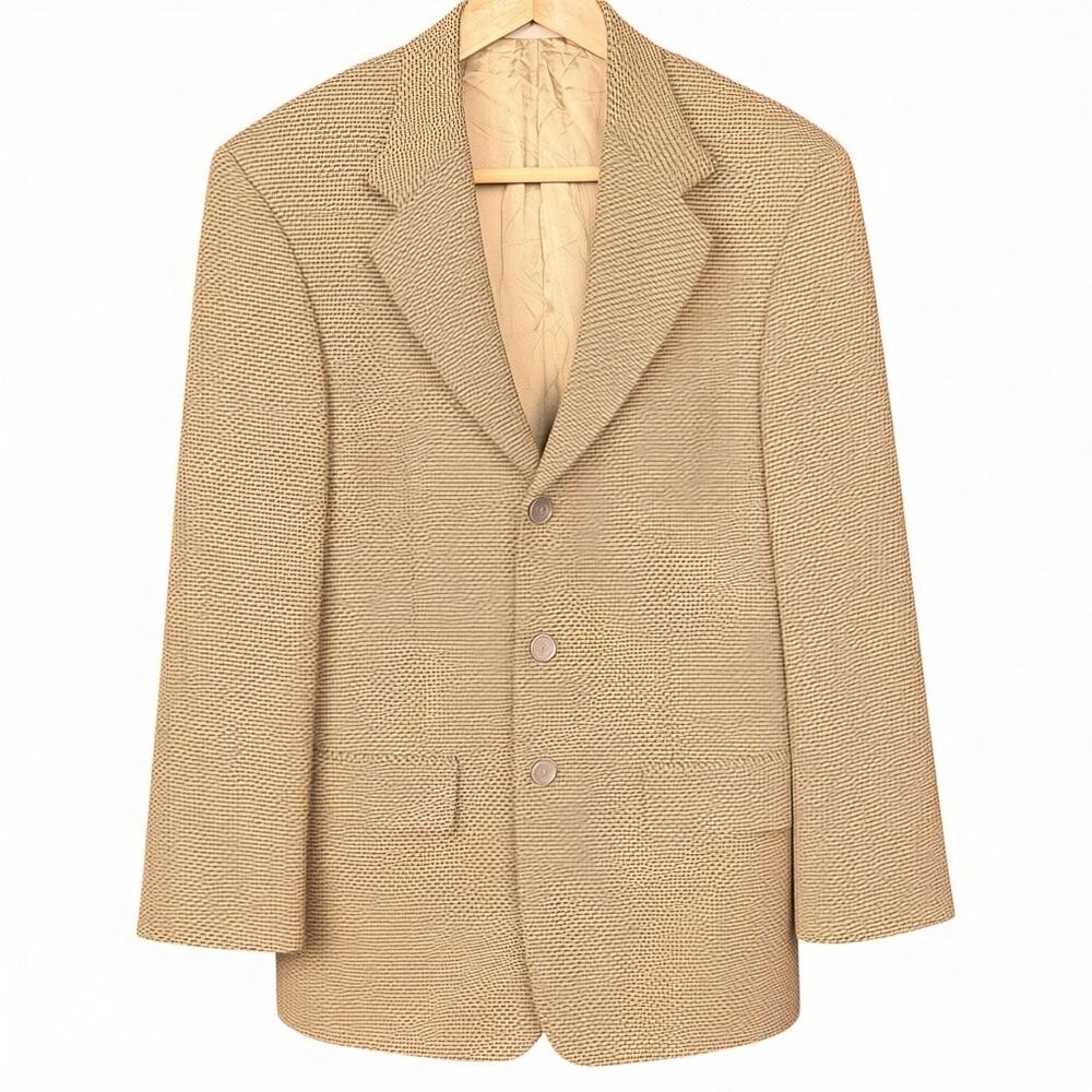 Vintage Givenchy Monsieur Blazer Men's 38S Silk Wool Sport Coat USA Brown
